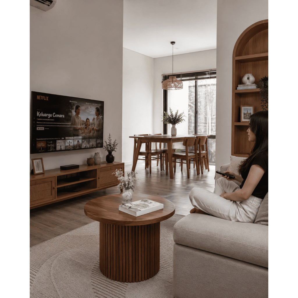 Kagumi - Ajeg - Meja Tamu Tamami Bulat / Coffee Table Minimalis Modern - gambar 7