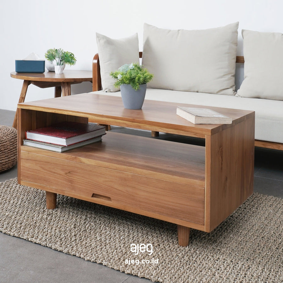 Kagumi - Ajeg - Meja Tamu Persegi Panjang Ayyaka/ Coffee Table Minimalis - gambar 1