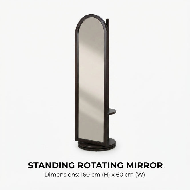 Kagumi - Ajeg - Standing Mirror Putar / Cermin Arch Lengkung Atas Full Body Aesthetic - gambar 2