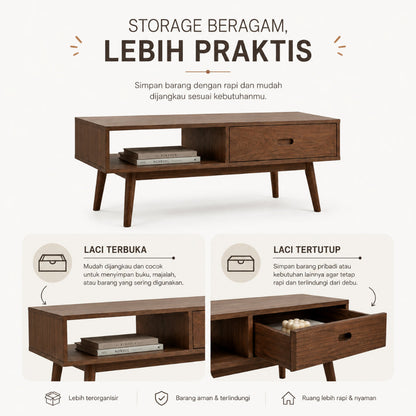 Kagumi - Ajeg - Meja Tamu Kotak Akira / Coffee Table Minimalis - gambar 8