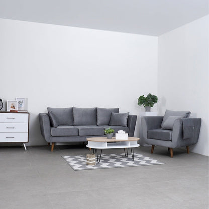 Kinami - Ajeg - Sofa Set 3-1 Seater Aiko Anti Cakar / Sofa Minimalis Modern Empuk dan Santai Gaya Japandi - gambar 1