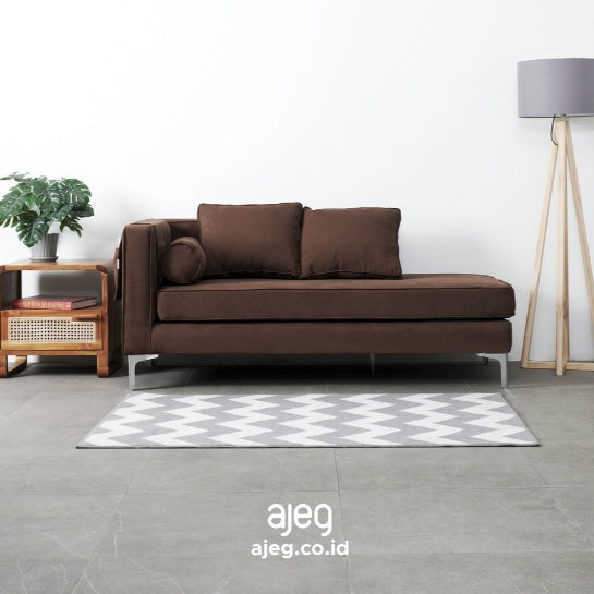 Kinami - Ajeg - Sofa 2 Seater Runi Anti Cakar / Sofa 2 Dudukan Minimalis Modern Empuk dan Santai Gaya Japandi Untuk Selonjoran dan Tiduran - gambar 1