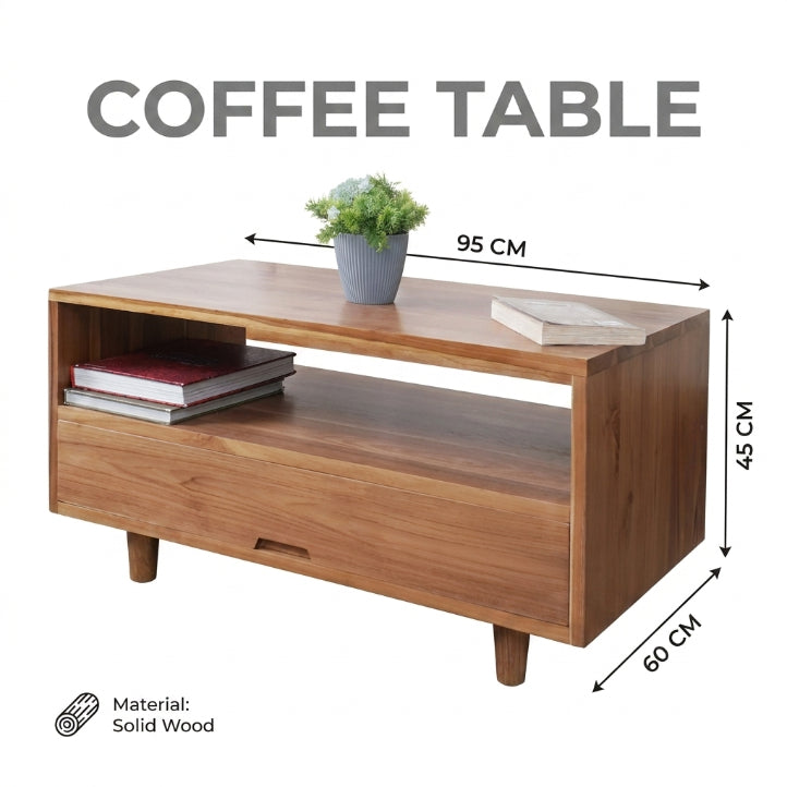 Kagumi - Ajeg - Meja Tamu Persegi Panjang Ayyaka/ Coffee Table Minimalis - gambar 4
