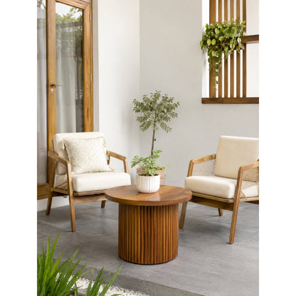 Kagumi - Ajeg - Meja Tamu Tamami Bulat / Coffee Table Minimalis Modern - gambar 3