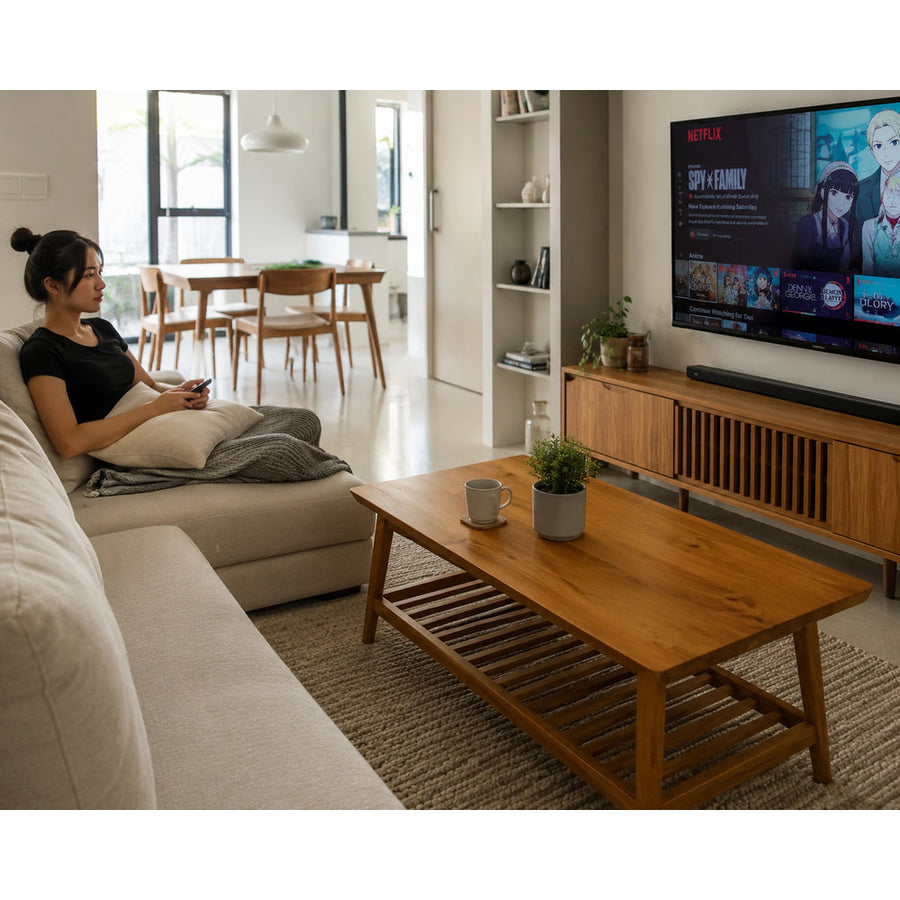 Kagumi - Ajeg - Meja Tamu  Persegi Panjang Hoshi 2 / Coffee Table Minimalis - gambar 5