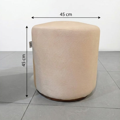 Kinami - Ajeg - Stool Bulat Nami Anti Cakar / Sofa Minimalis / Kursi Bangku Bulat / Kursi Rias Make Up Aesthetic - gambar 3