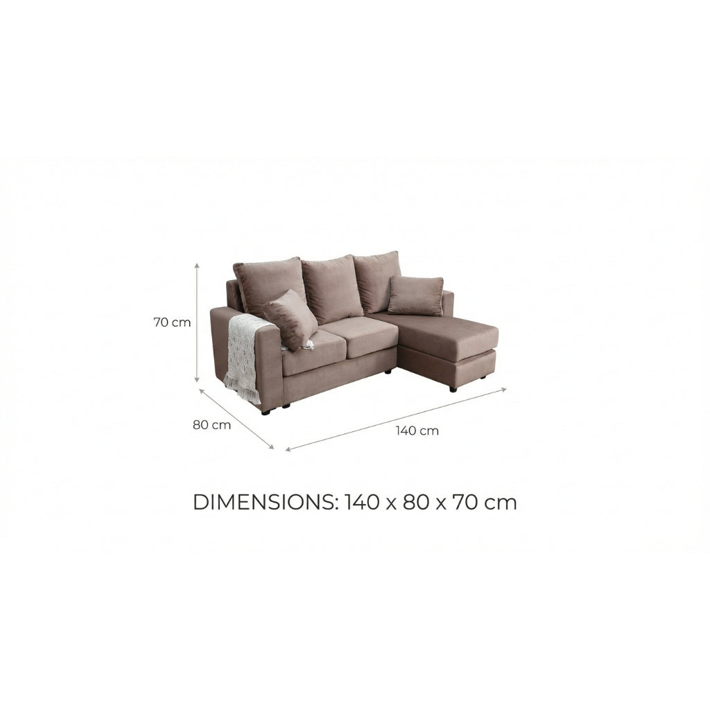 Kinami - Ajeg - Sofa 3 Seater Sudut Fudo Anti Cakar / Sofa Sudut 3 Dudukan Full Busa / Sofa Selonjoran - gambar 7