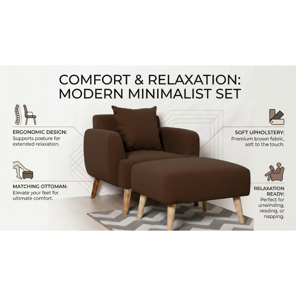Kinami - Ajeg - Sofa 1 Seater Sudut Kanaba Tahan Air Water Repellent / Sofa Selonjoran dan Lesehan Modern Minimalis Untuk 1 Orang - gambar 2