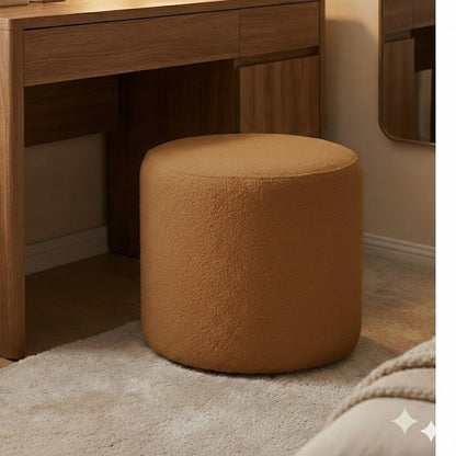 Kinami - Ajeg - Stool Bulat Nami Anti Cakar / Sofa Minimalis / Kursi Bangku Bulat / Kursi Rias Make Up Aesthetic - gambar 8