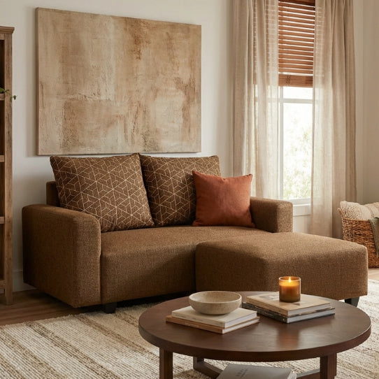 Kinami - Ajeg - Sofa 2 Seater Sudut Nagari / Sofa Untuk 2 Orang Desain Modern Minimalis - gambar 3