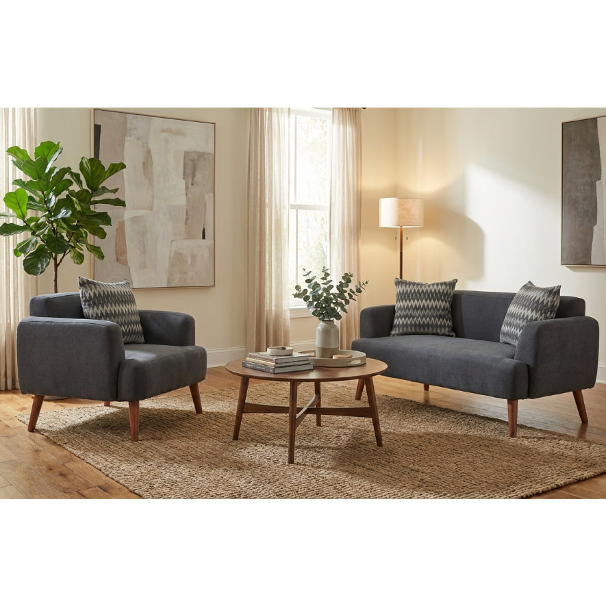 Kinami - Ajeg - Sofa Set 2-1 Seater Minimalis Kanaba Tahan Air Water Repellent / Sofa Set Empuk Modern Japandi - gambar 4