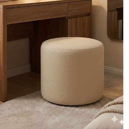 Kinami - Ajeg - Stool Bulat Nami Anti Cakar / Sofa Minimalis / Kursi Bangku Bulat / Kursi Rias Make Up Aesthetic - gambar 9