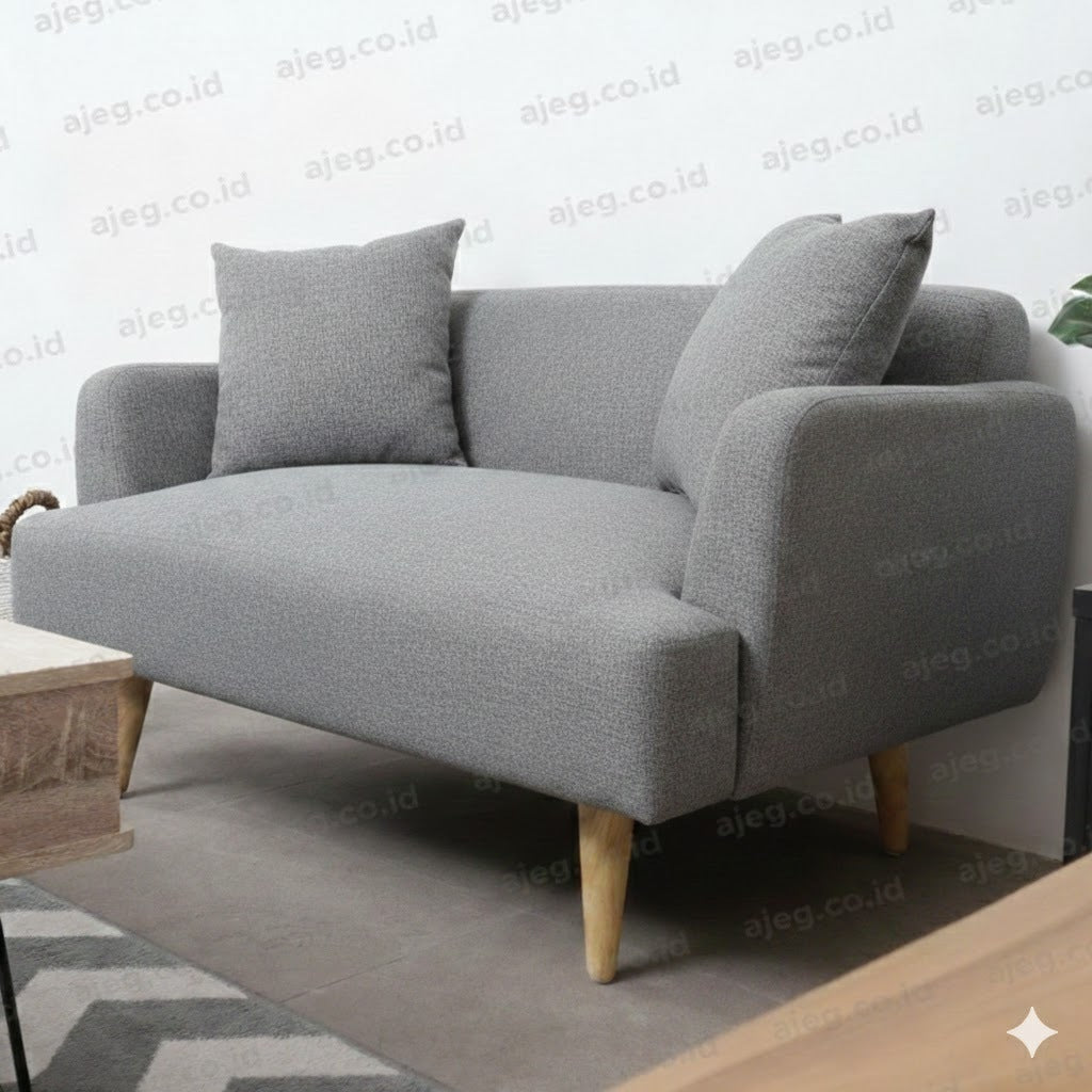 Kinami - Ajeg - Sofa 2 Seater Kanaba Tahan Air Water Repellent / Sofa Empuk Minimalis Untuk 2 Orang - gambar 8