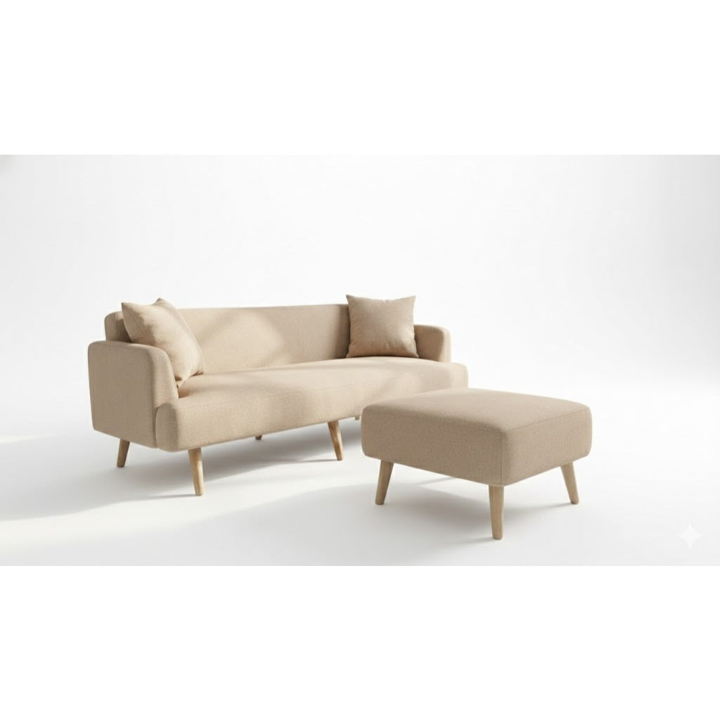 Kinami - Ajeg - Sofa 3 Seater Sudut Kanaba Tahan Air Water Repellent / Sofa 3 Dudukan / Sofa Empuk Selonjoran Santai  Minimalis Desain Modern Untuk 3 Orang - gambar 8