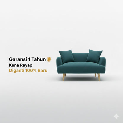 Kinami - Ajeg - Sofa 2 Seater Kanaba Tahan Air Water Repellent / Sofa Empuk Minimalis Untuk 2 Orang - gambar 5