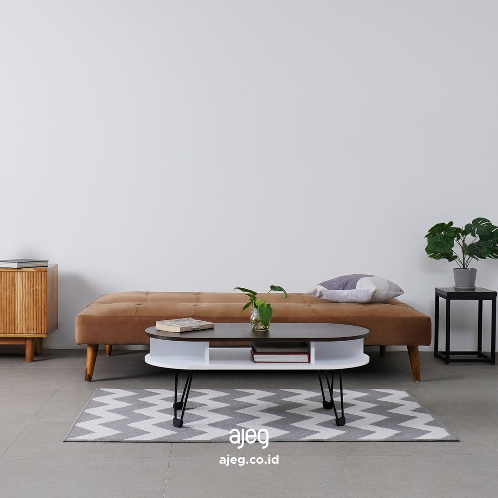Kinami - Ajeg - Sofa Bed Becca Reclining Minimalis / Sofa Santai Selonjoran Untuk 3 Orang - gambar 8