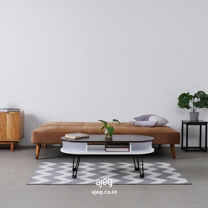 Kinami - Ajeg - Sofa Bed Becca Reclining Minimalis / Sofa Santai Selonjoran Untuk 3 Orang - gambar 8