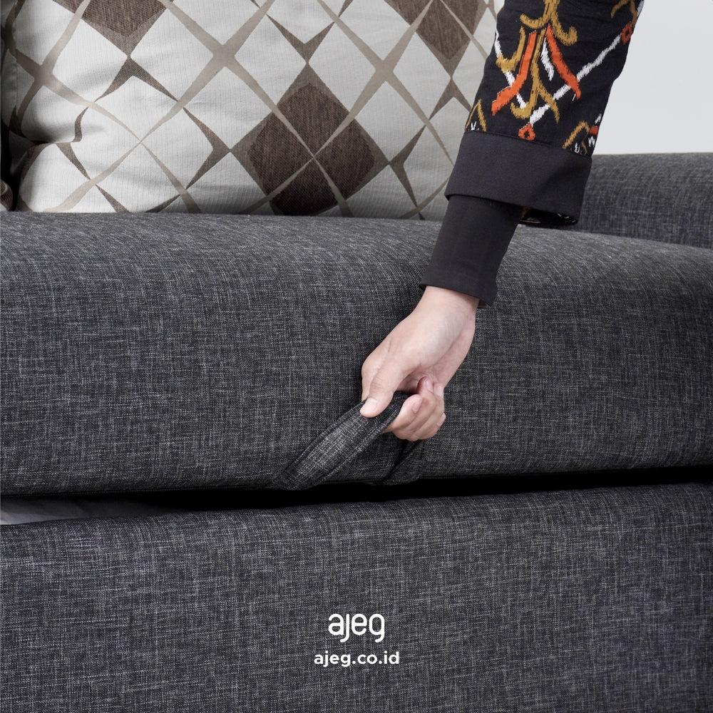 Kinami - Ajeg - Sofa Storage Box Narumi / Sofa 2 Seater Anti Cakar / Stool Bench Minimalis 2 Dudukan dengan Penyimpanan - gambar 9