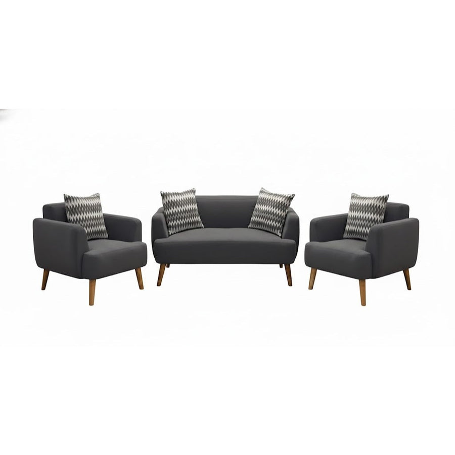 Kinami - Ajeg - Sofa Set 2-1-1 Seater Minimalis Kanaba Tahan Air Water Repellent / Sofa Set Empuk Santai Modern Gaya Japandi - gambar 8