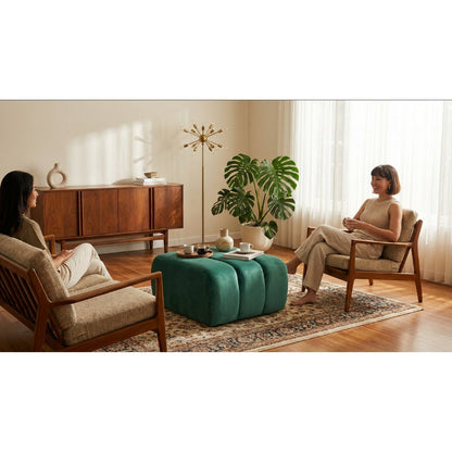 Kinami - Ajeg - Sofa Bench Square Yori 3 Lipatan / Stool Puff Pendek / Kursi Bangku Serbaguna Minimalis Modern - gambar 4