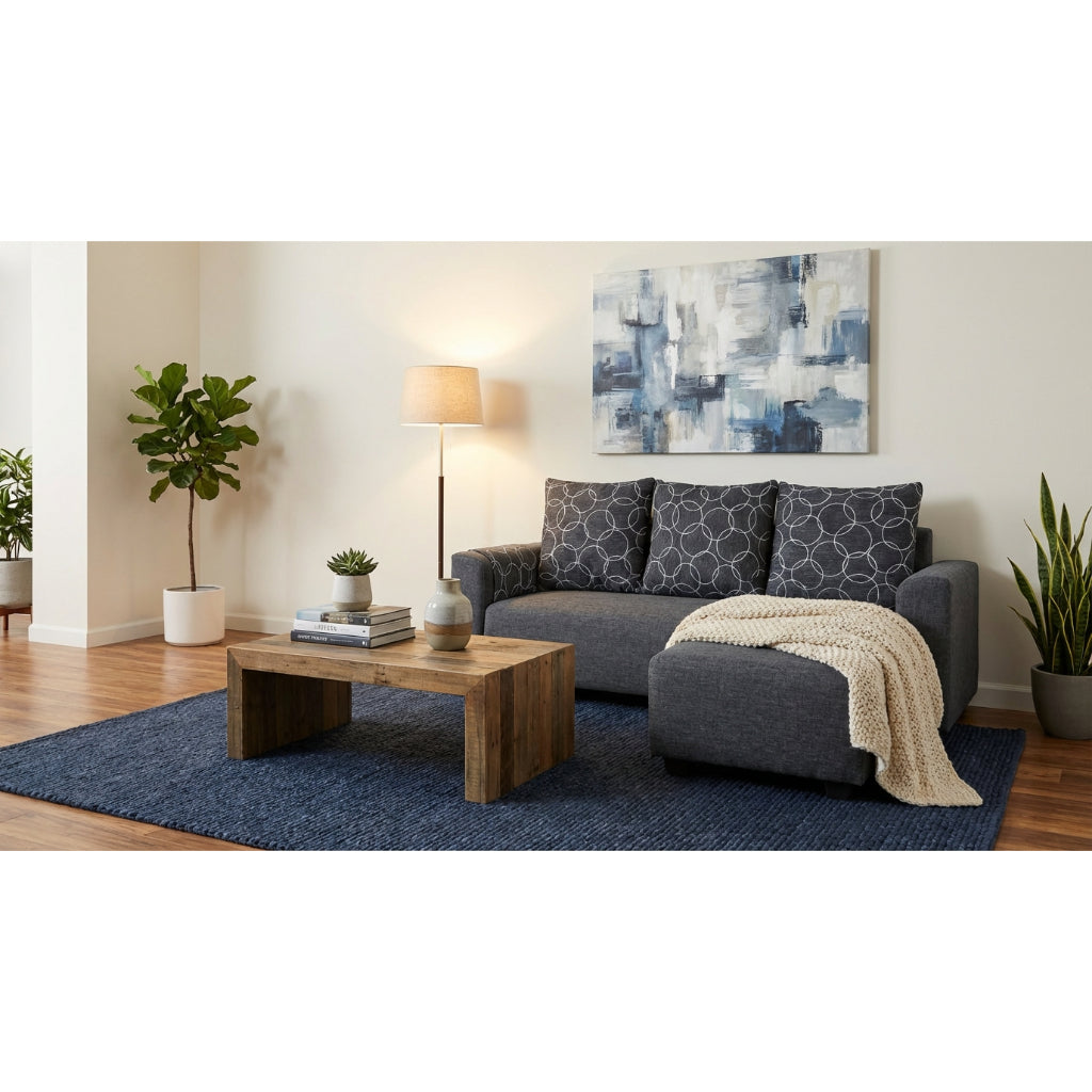 Kinami - Ajeg - Sofa 3 Seater Sudut Minimalis Nagari / Sofa Empuk Santai  Minimalis Desain Modern Untuk 3 Orang - gambar 4