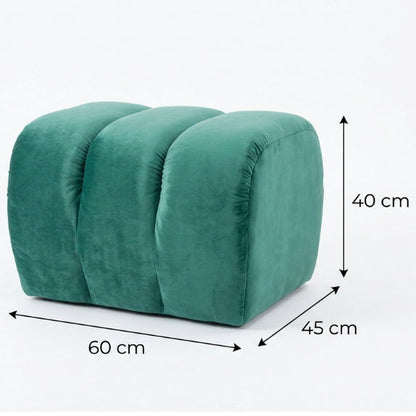 Kinami - Ajeg - Sofa Bench Square Yori 3 Lipatan / Stool Puff Pendek / Kursi Bangku Serbaguna Minimalis Modern - gambar 2