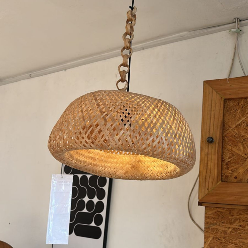 Cup Lampu Gantung Anyaman Premium Estetik Hiasan Rumah Minimalis - AJEG.CO.ID - gambar 6