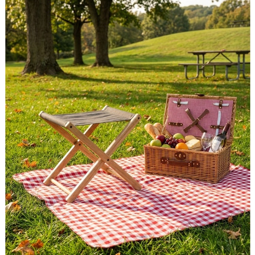 Kinami - Ajeg - Folding Chair / Kursi Lipat Outdoor Untuk Camping Memancing dan Acara Piknik di Taman / Bangku Untuk Balkon Teras Ruang Tamu - gambar 8