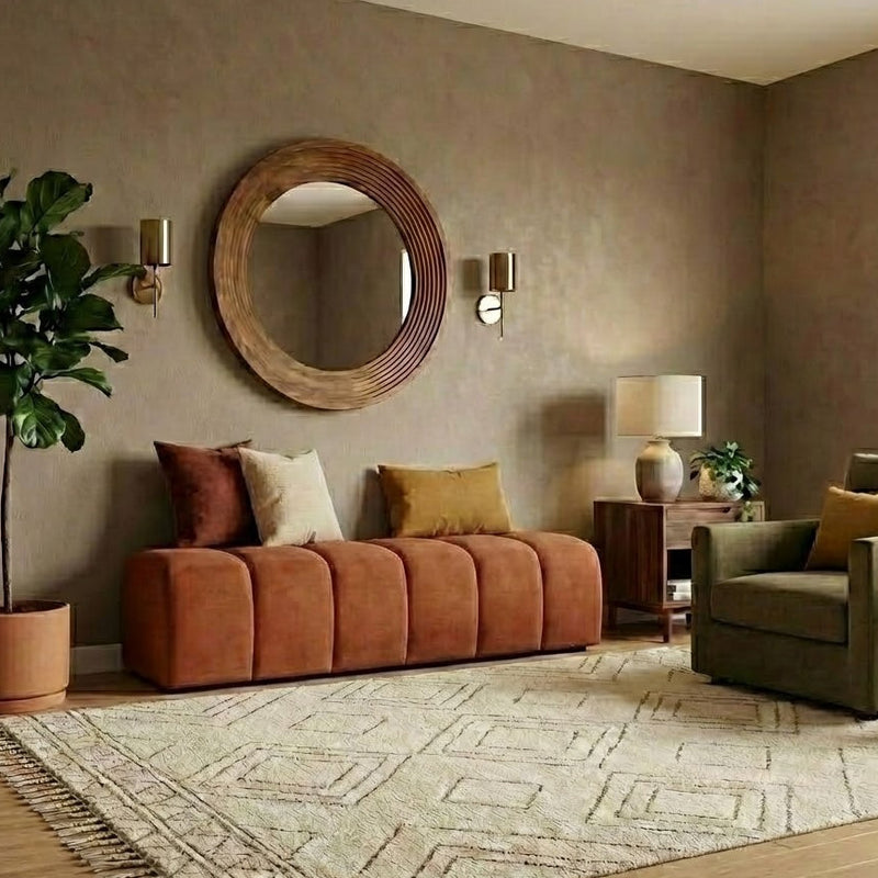 Kinami - Ajeg - Sofa Bench Square Yori 6 Lipatan / Stool Puff Panjang / Kursi Bangku Serbaguna Minimalis Modern - gambar 1