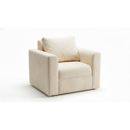Kinami - Ajeg - Sofa 1 Seater Narumi Minimalis / Sofa Anti Cakar dengan Hidden Storage Tempat Penyimpanan Tersembunyi - gambar 5
