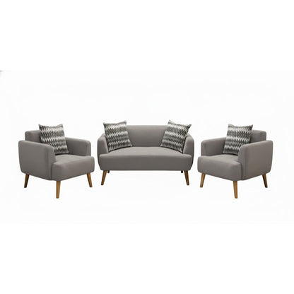 Kinami - Ajeg - Sofa Set 2-1-1 Seater Minimalis Kanaba Tahan Air Water Repellent / Sofa Set Empuk Santai Modern Gaya Japandi - gambar 7