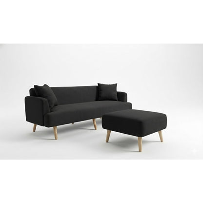 Kinami - Ajeg - Sofa 3 Seater Sudut Kanaba Tahan Air Water Repellent / Sofa 3 Dudukan / Sofa Empuk Selonjoran Santai  Minimalis Desain Modern Untuk 3 Orang - gambar 7