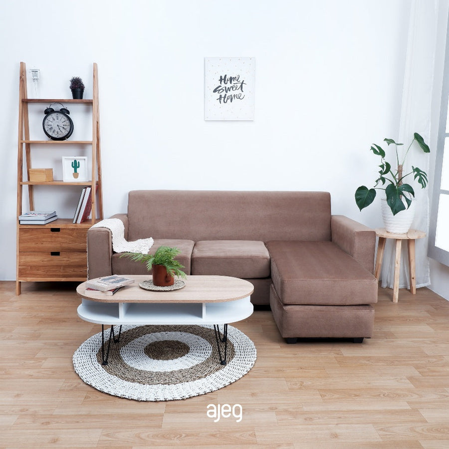 Kinami - Ajeg - Sofa 3 Seater Sudut Fudo Anti Cakar / Sofa Sudut 3 Dudukan Full Busa / Sofa Selonjoran - gambar 6
