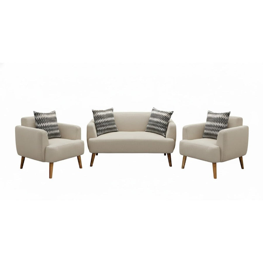Kinami - Ajeg - Sofa Set 2-1-1 Seater Minimalis Kanaba Tahan Air Water Repellent / Sofa Set Empuk Santai Modern Gaya Japandi - gambar 6