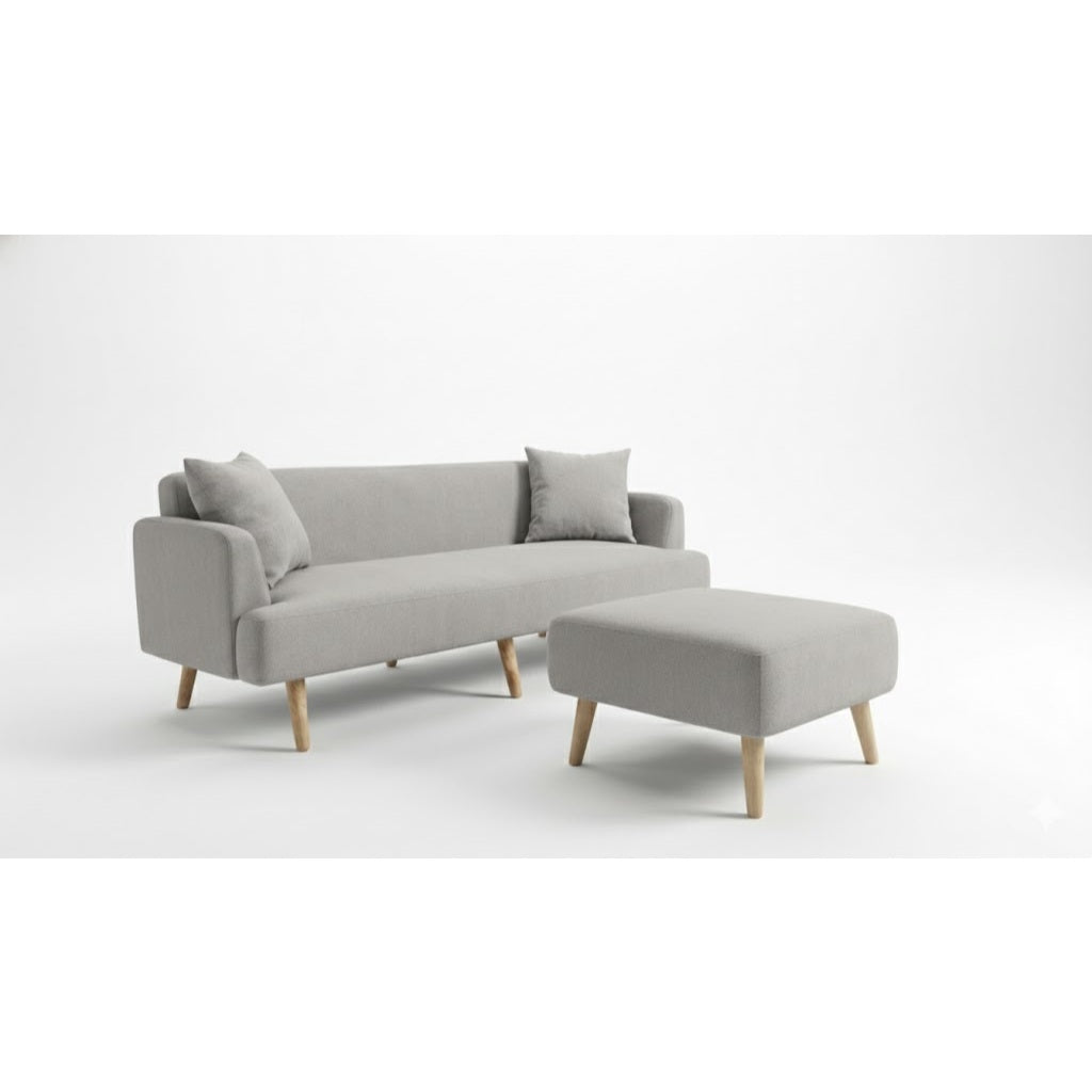 Kinami - Ajeg - Sofa 3 Seater Sudut Kanaba Tahan Air Water Repellent / Sofa 3 Dudukan / Sofa Empuk Selonjoran Santai  Minimalis Desain Modern Untuk 3 Orang - gambar 9