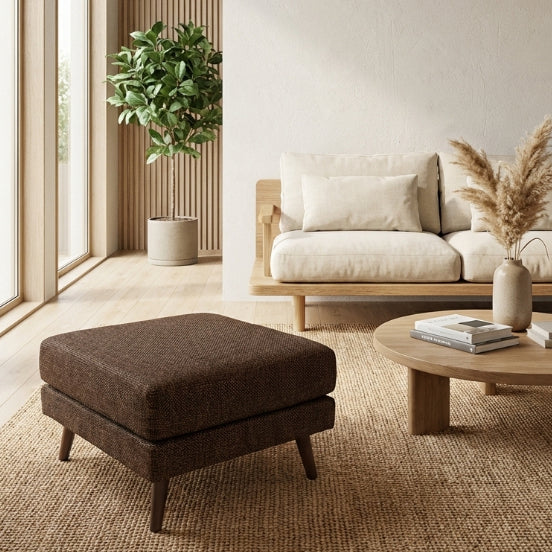Kinami - Ajeg - Puff Chio Empuk Minimalis / Stool Bench Square / Kursi Bangku Serbaguna / Meja Tamu Coffee Table Ruang Tamu - gambar 1
