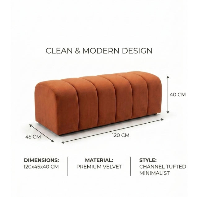 Kinami - Ajeg - Sofa Bench Square Yori 6 Lipatan / Stool Puff Panjang / Kursi Bangku Serbaguna Minimalis Modern - gambar 2