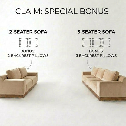 Kinami - Ajeg - Sofa Set 3-2 Seater Shizu Anti Cakar / Sofa Untuk Ruang Tamu Minimalis Modern / Kursi Empuk dan Santai Gaya Japandi - gambar 2