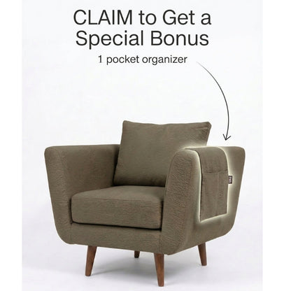 Kinami - Ajeg - Sofa 1 Seater Aiko Anti Cakar / Sofa 1 Dudukan Minimalis Modern / Kursi Ruang Tamu Aesthetic Ergonomis - gambar 6