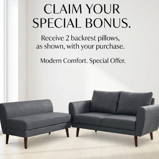 Kinami - Ajeg - Sofa 2 Seater Sudut Kobe Variasi Anti Cakar / Sofa 2 Dudukan Selonjoran dan Lesehan Minimalis Modern / Kursi Empuk Ruang Tamu Aesthetic Gaya Japandi Minimalis Modern Empuk dan Santai Untuk 2 Orang - gambar 3