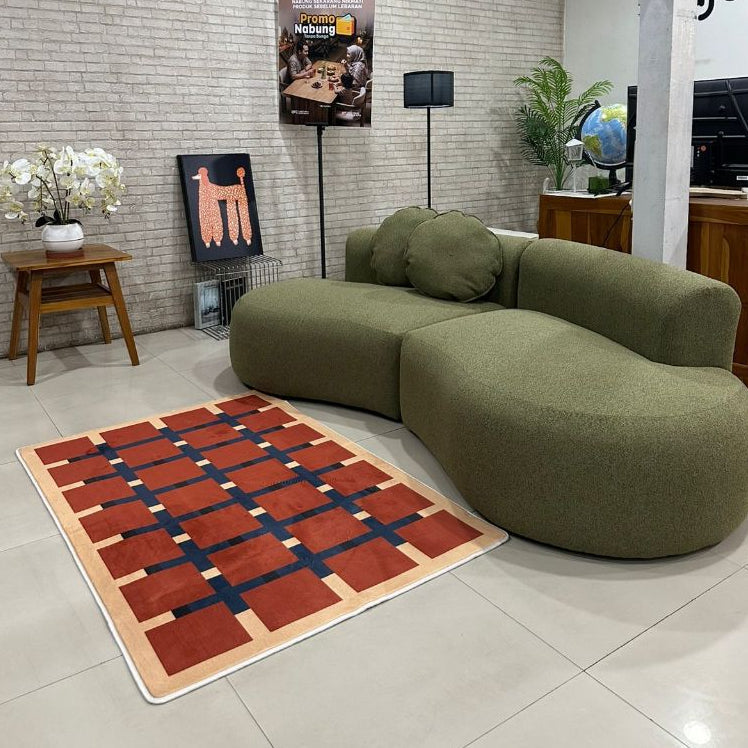 Kinami - Ajeg - Karpet Busa Lembut Motif Anti Licin Karpet Rumah Minimalis - gambar 4