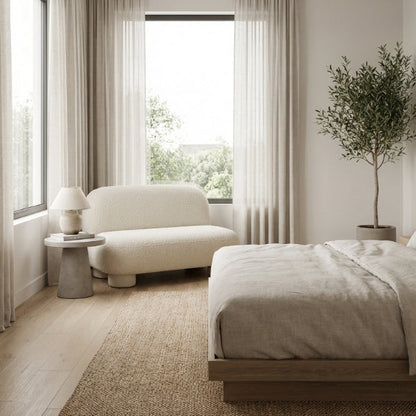 Kinami - Ajeg - Sofa 2 Seater Pillo / Sofa 2 Dudukan Minimalis Modern Empuk dan Santai Gaya Japandi / Kursi Untuk 2 Orang - gambar 3