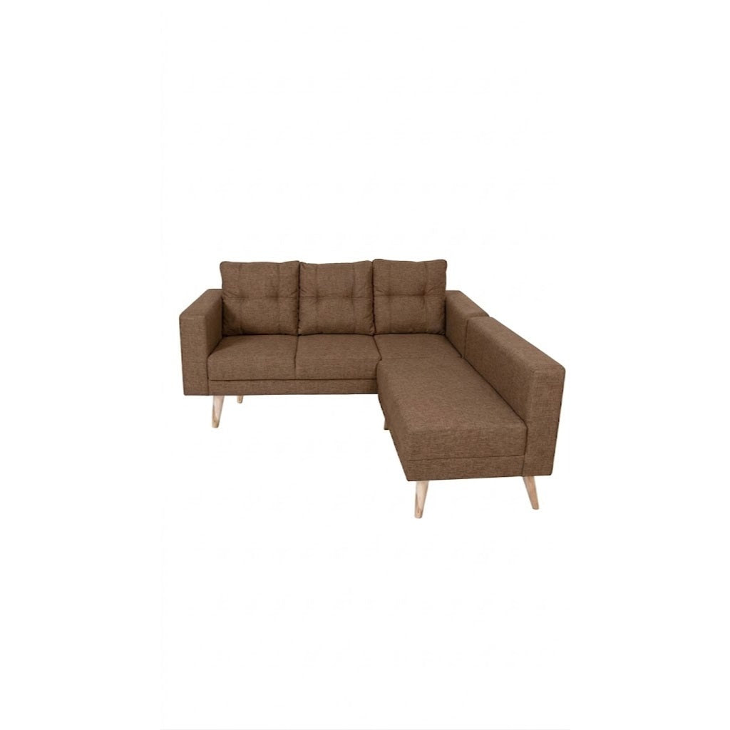 Kinami - Ajeg - Sofa 3 Seater Sudut Variasi Chio / Sofa Untuk 3 Orang Desain Modern Minimalis / Sofa Sudut 3 Dudukan Full Busa Untuk Selonjoran - gambar 9