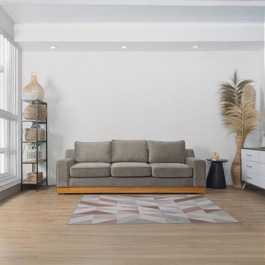 Kinami - Ajeg - Sofa 3 Seater Shizu Premium Anti Cakar / Sofa 3 Dudukan Minimalis Modern Empuk dan Santai Gaya Japandi - gambar 5