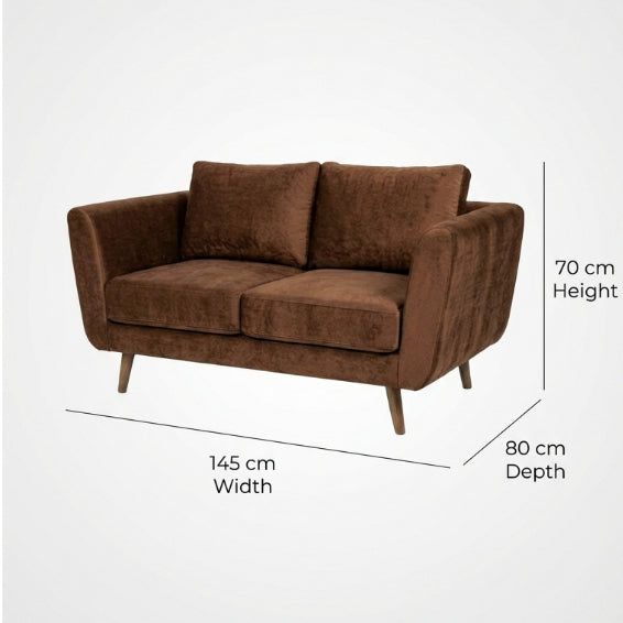Kinami - Ajeg - Sofa 2 Seater Aiko Anti Cakar / Sofa 2 Dudukan Minimalis Modern Empuk dan Santai Gaya Japandi - gambar 8