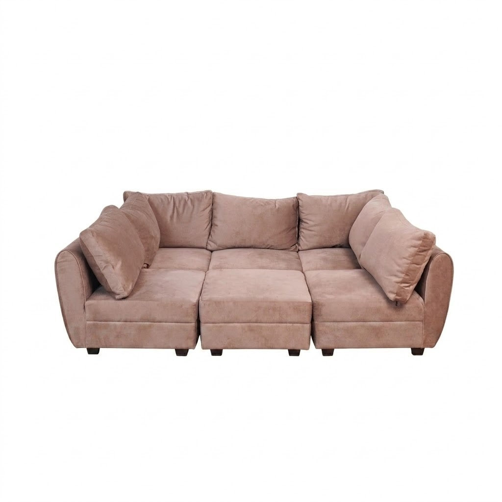 Kinami - Ajeg - Sofa Bed Kobe Sasmaya Anti Cakar / Sofa Bed Dudukan Modular Bongkar Pasang  / Sofa Santai Selonjoran Untuk Ruang Tamu Minimalis dan Modern - gambar 9