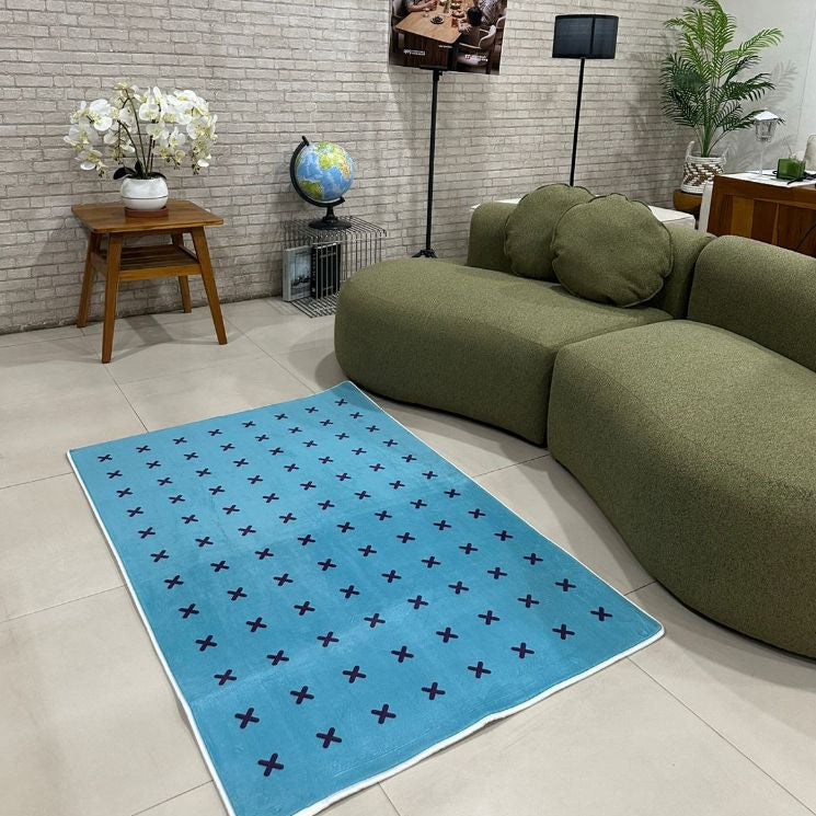 Kinami - Ajeg - Karpet Busa Lembut Motif Anti Licin Karpet Rumah Minimalis - gambar 2