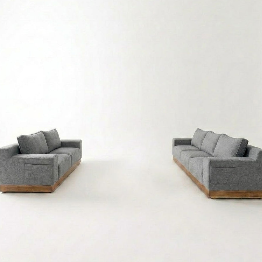 Kinami - Ajeg - Sofa Set 3-2 Seater Shizu Anti Cakar / Sofa Untuk Ruang Tamu Minimalis Modern / Kursi Empuk dan Santai Gaya Japandi - gambar 9