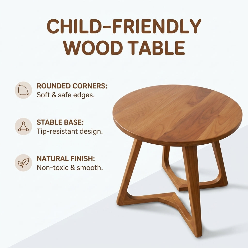 Kagumi - Ajeg - Meja Tamu Yui Bulat / Coffee Table Minimalis Modern - gambar 5