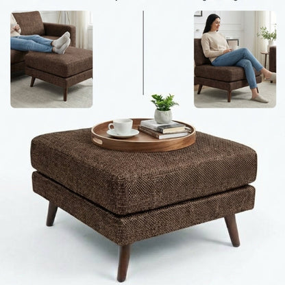 Kinami - Ajeg - Puff Chio Empuk Minimalis / Stool Bench Square / Kursi Bangku Serbaguna / Meja Tamu Coffee Table Ruang Tamu - gambar 3